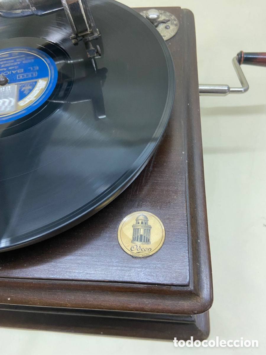 Gram&oacute;fonos y gramolas: GRAMOFONO ODEON ORIGINAL FUNCIONA MUY BIEN - Foto 11