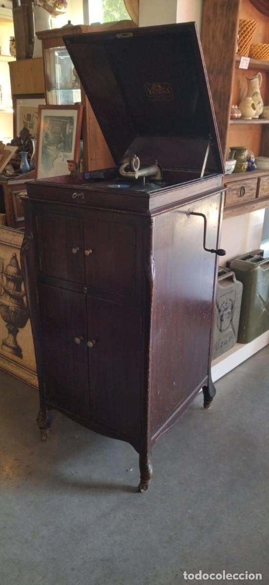 Gram&oacute;fonos y gramolas: Victrola victor talking machine. funcionando, ver video. - Foto 1