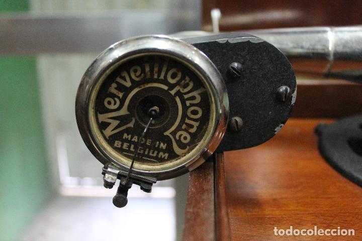 Gram&oacute;fonos y gramolas: gramofono mervellophone funcionando - Foto 6
