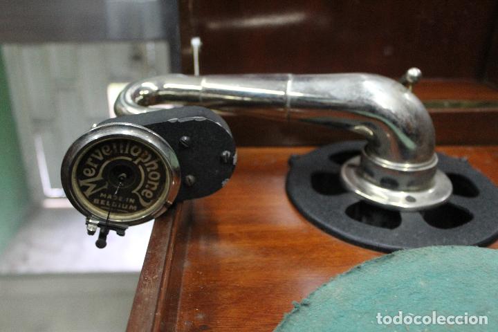 Gram&oacute;fonos y gramolas: gramofono mervellophone funcionando - Foto 7
