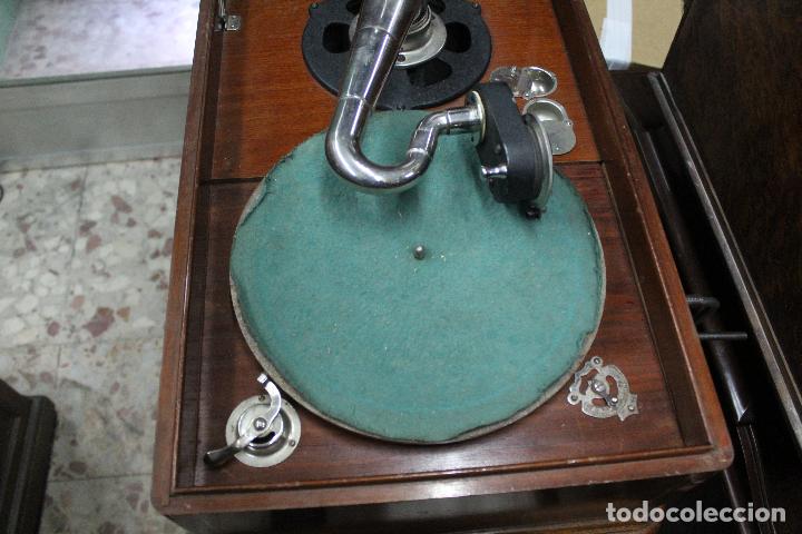 Gram&oacute;fonos y gramolas: gramofono mervellophone funcionando - Foto 14