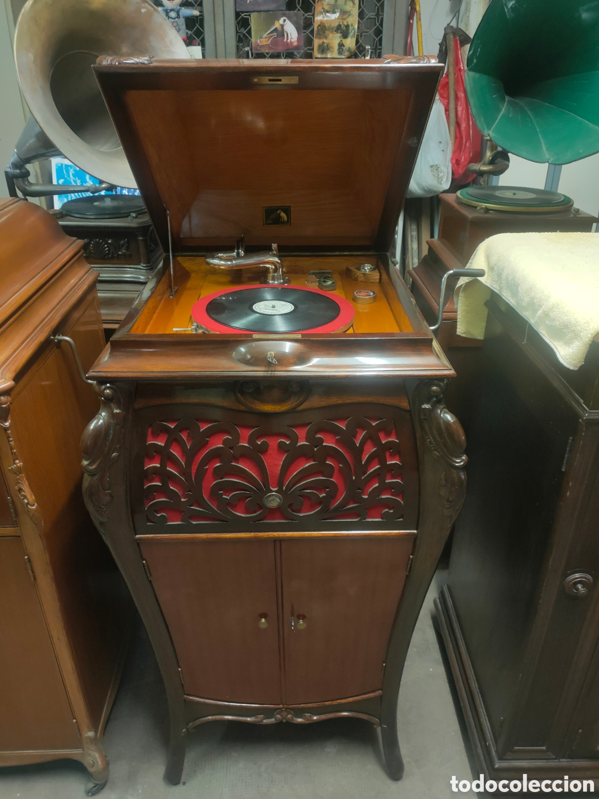 Gram&oacute;fonos y gramolas: Gram&oacute;fono His Masters Voice - Foto 1