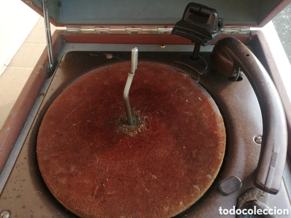 Gram&oacute;fonos y gramolas: Tocadiscos antiguo sin cable - Foto 4