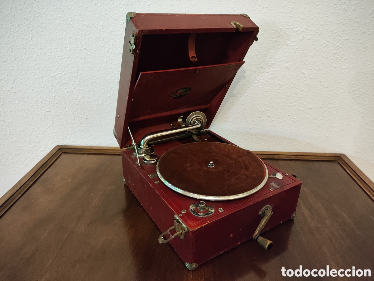 Gram&oacute;fonos y gramolas: ANTIGUO GRAM&Oacute;FONO DE VIAJE DULCETTO - Foto 2