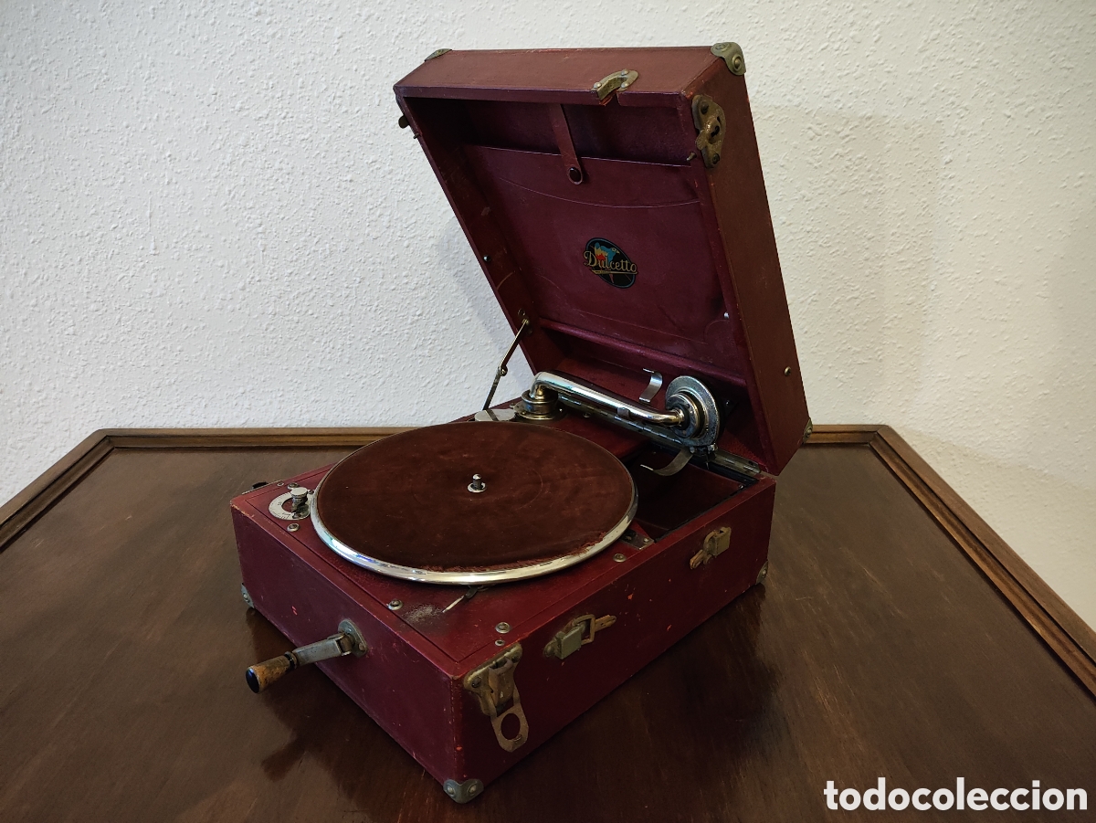 Gram&oacute;fonos y gramolas: ANTIGUO GRAM&Oacute;FONO DE VIAJE DULCETTO - Foto 1