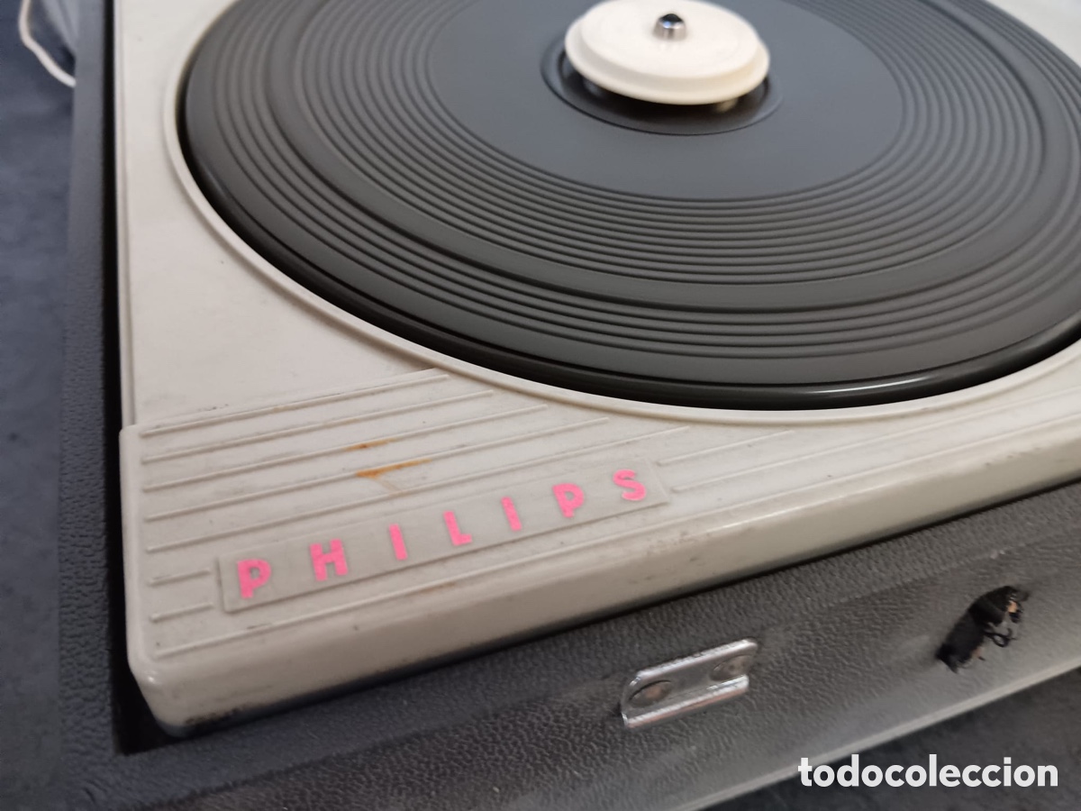 Gram&oacute;fonos y gramolas: Tocadiscos Philips a&ntilde;os 70 - Foto 4