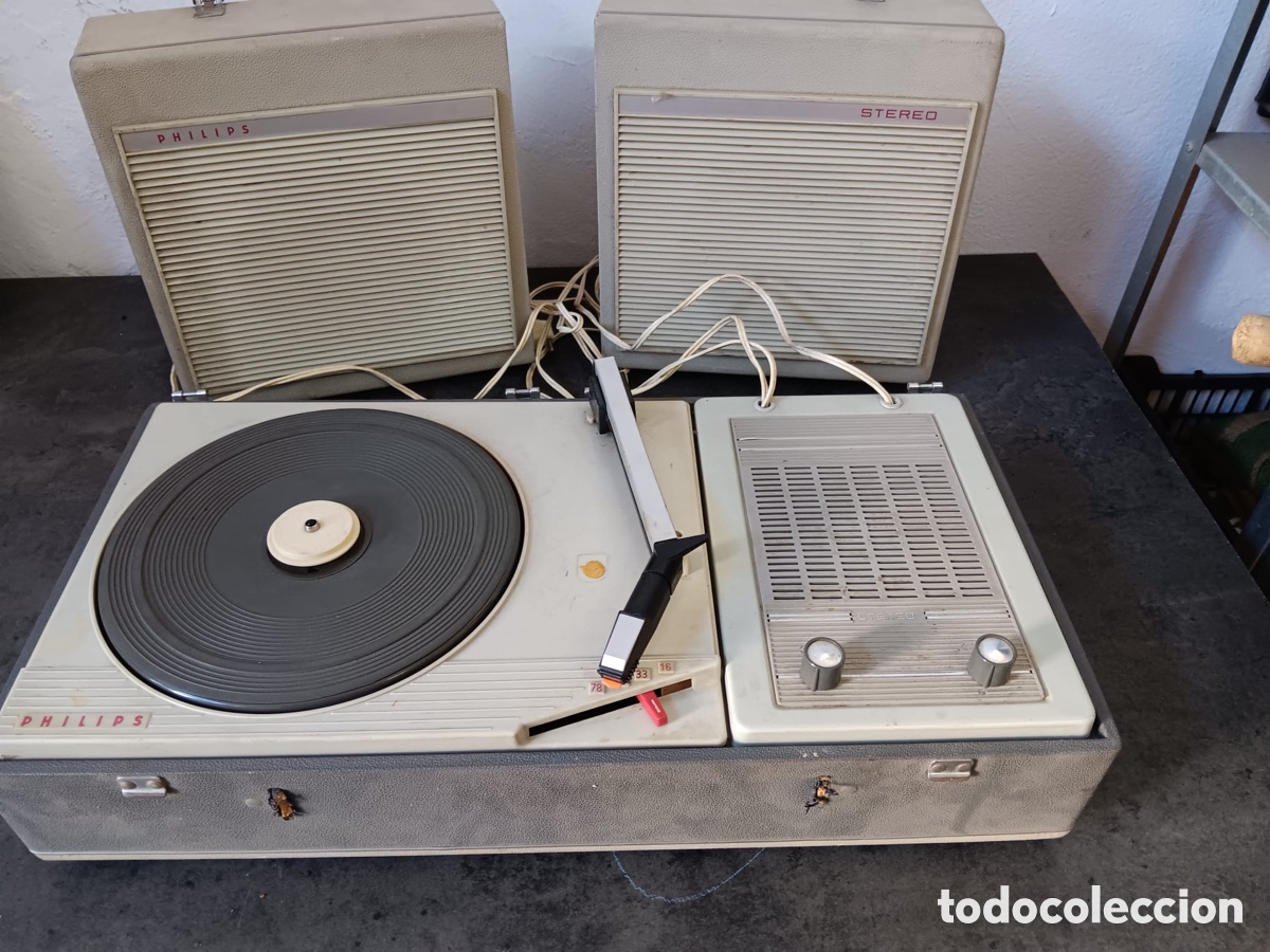 Gram&oacute;fonos y gramolas: Tocadiscos Philips a&ntilde;os 70 - Foto 7