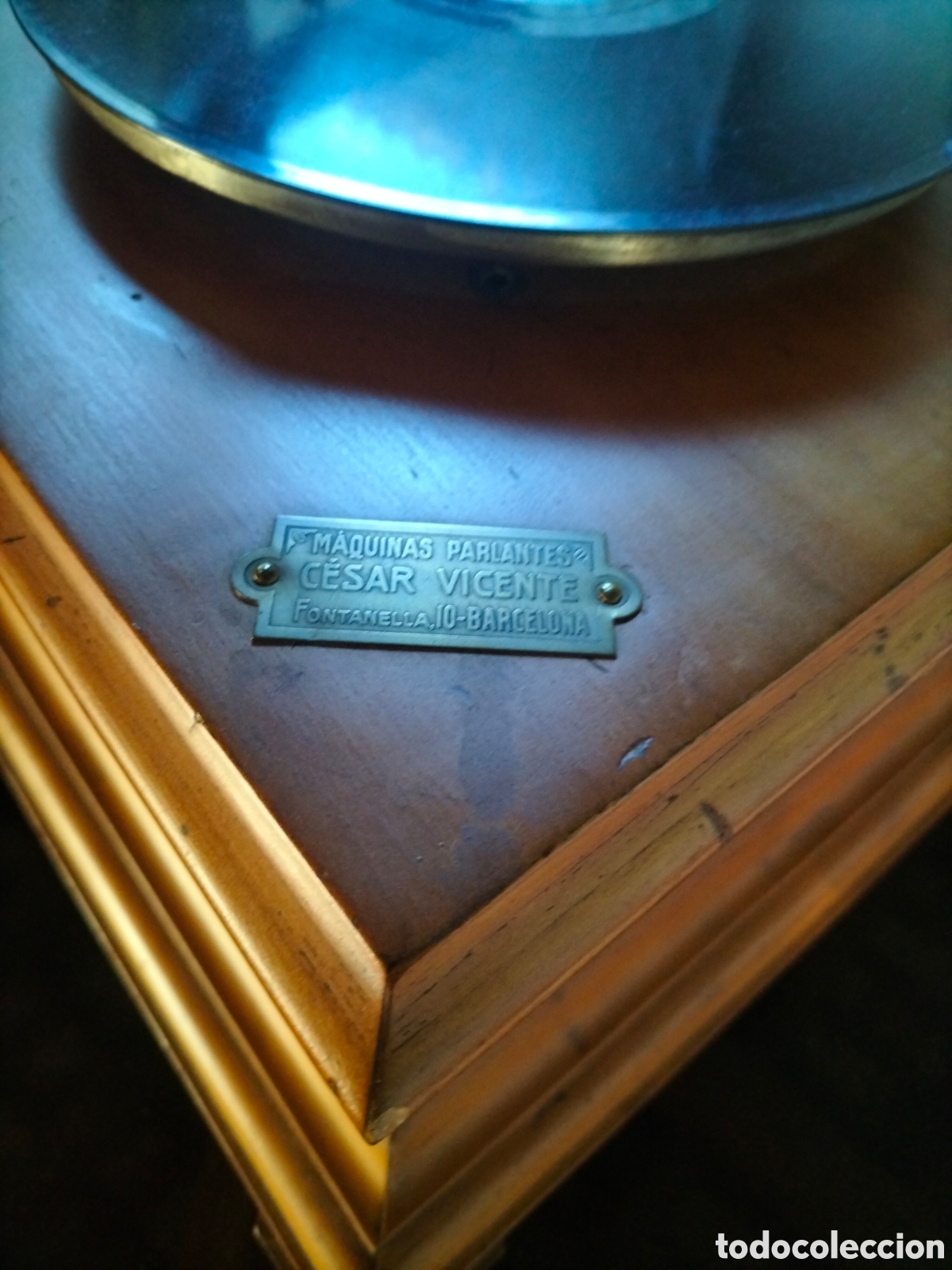 Gram&oacute;fonos y gramolas: Gramofono con trompa de madera - Foto 9
