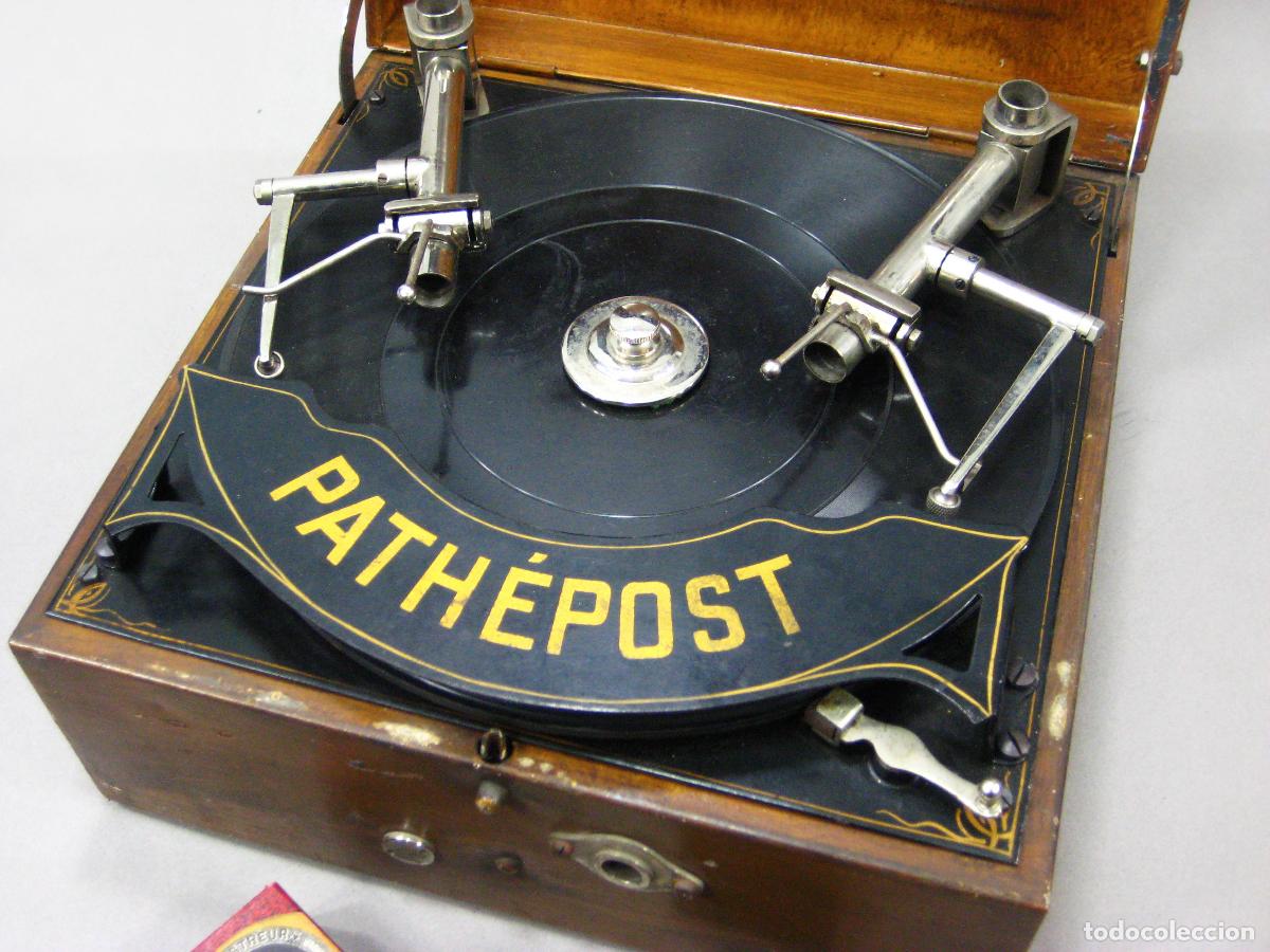 Gram&oacute;fonos y gramolas: GRAM&Oacute;FONO PATH&Eacute;POST. CARTE POSTALE. GRAMOPHONE. - Foto 2