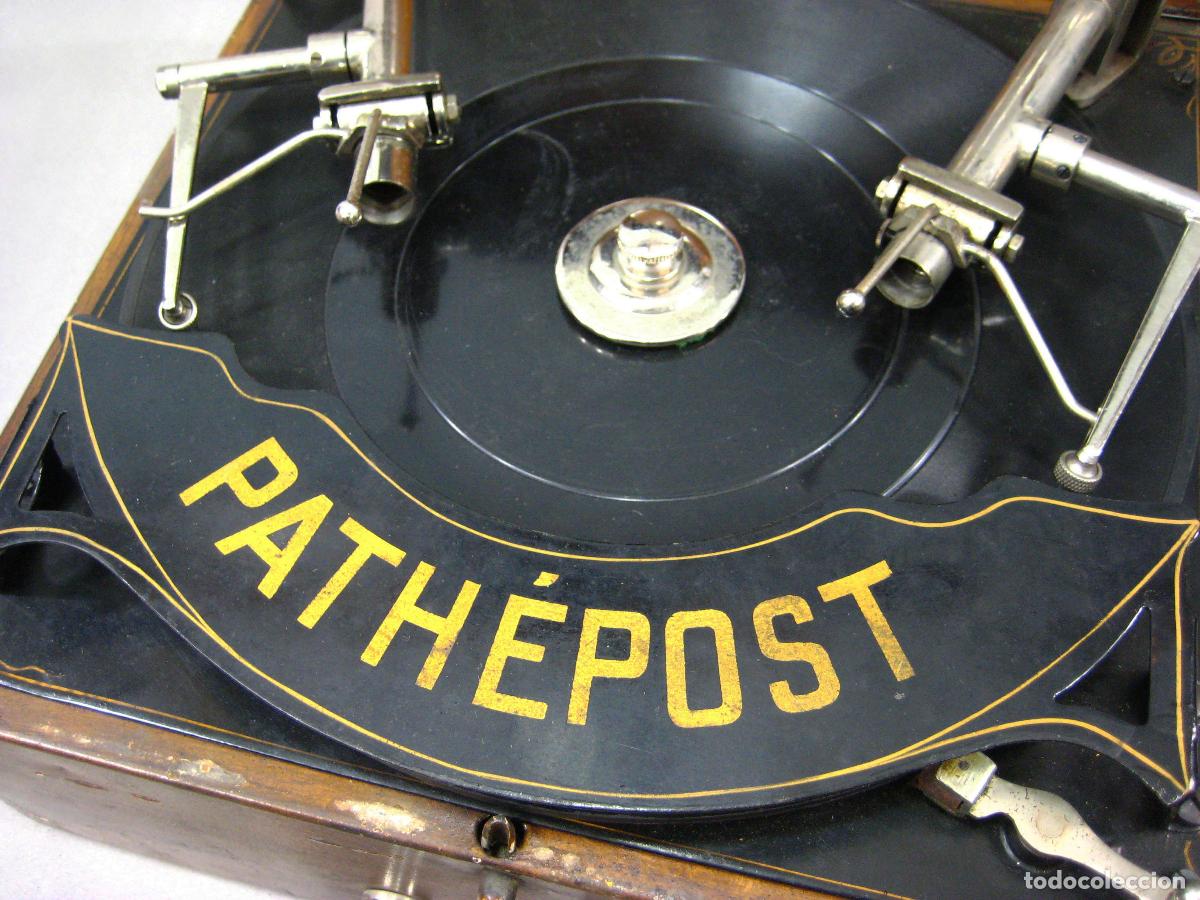 Gram&oacute;fonos y gramolas: GRAM&Oacute;FONO PATH&Eacute;POST. CARTE POSTALE. GRAMOPHONE. - Foto 3