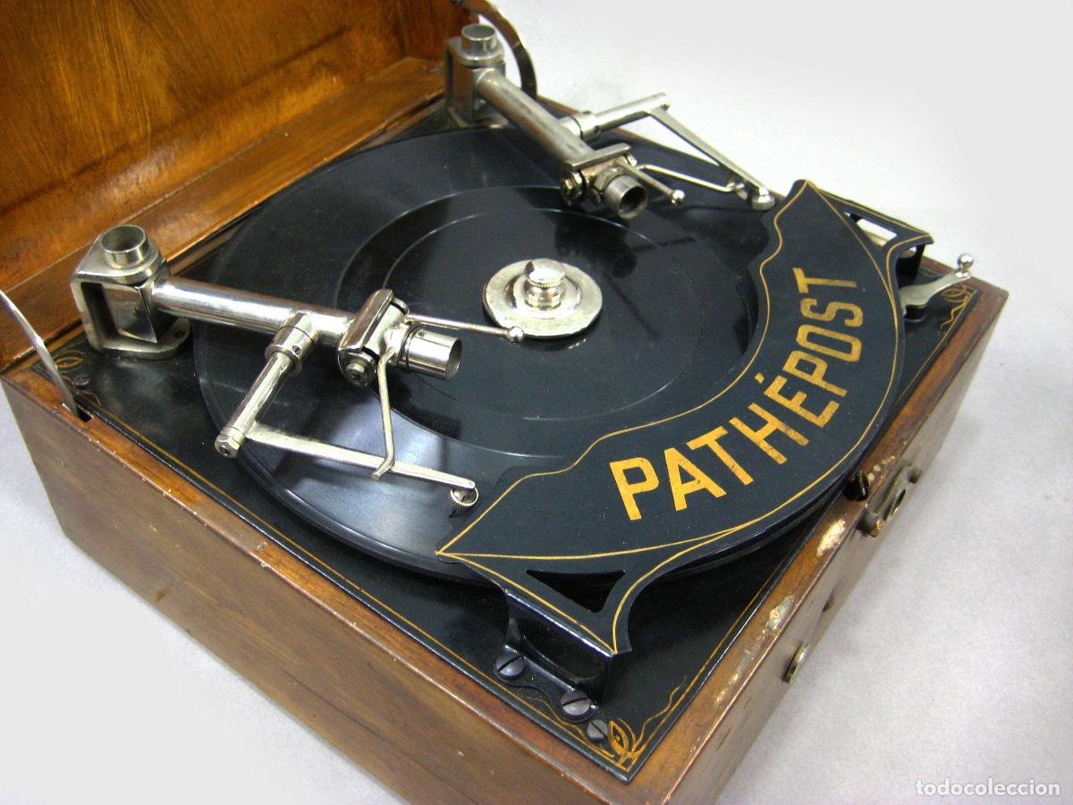 Gram&oacute;fonos y gramolas: GRAM&Oacute;FONO PATH&Eacute;POST. CARTE POSTALE. GRAMOPHONE. - Foto 4