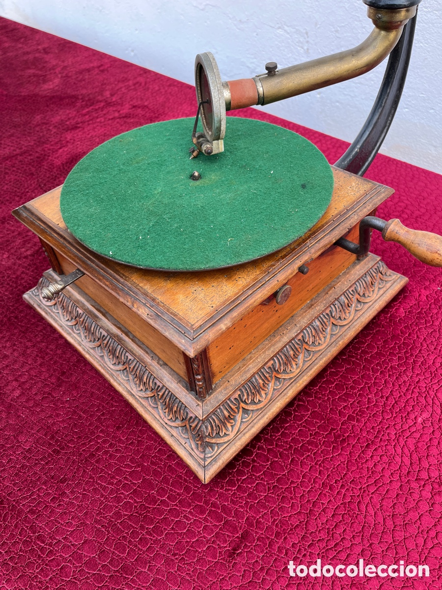 Gram&oacute;fonos y gramolas: Gram&oacute;fono antiguo Pathe - Foto 2
