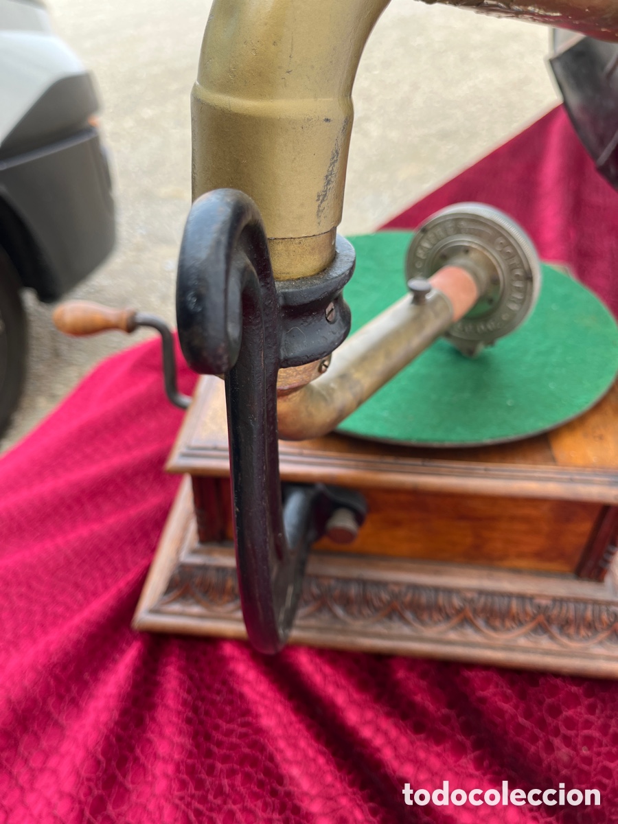 Gram&oacute;fonos y gramolas: Gram&oacute;fono antiguo Pathe - Foto 3