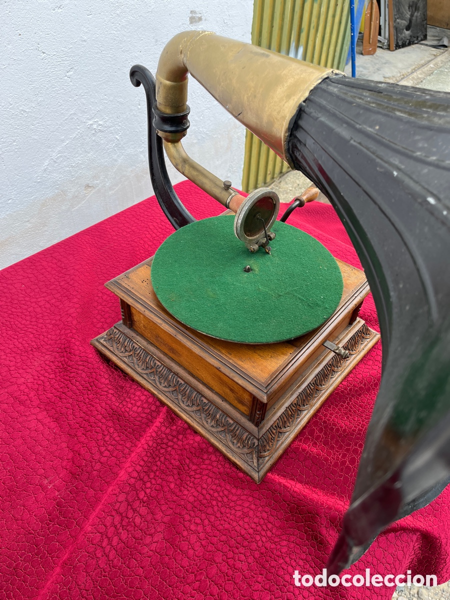 Gram&oacute;fonos y gramolas: Gram&oacute;fono antiguo Pathe - Foto 7