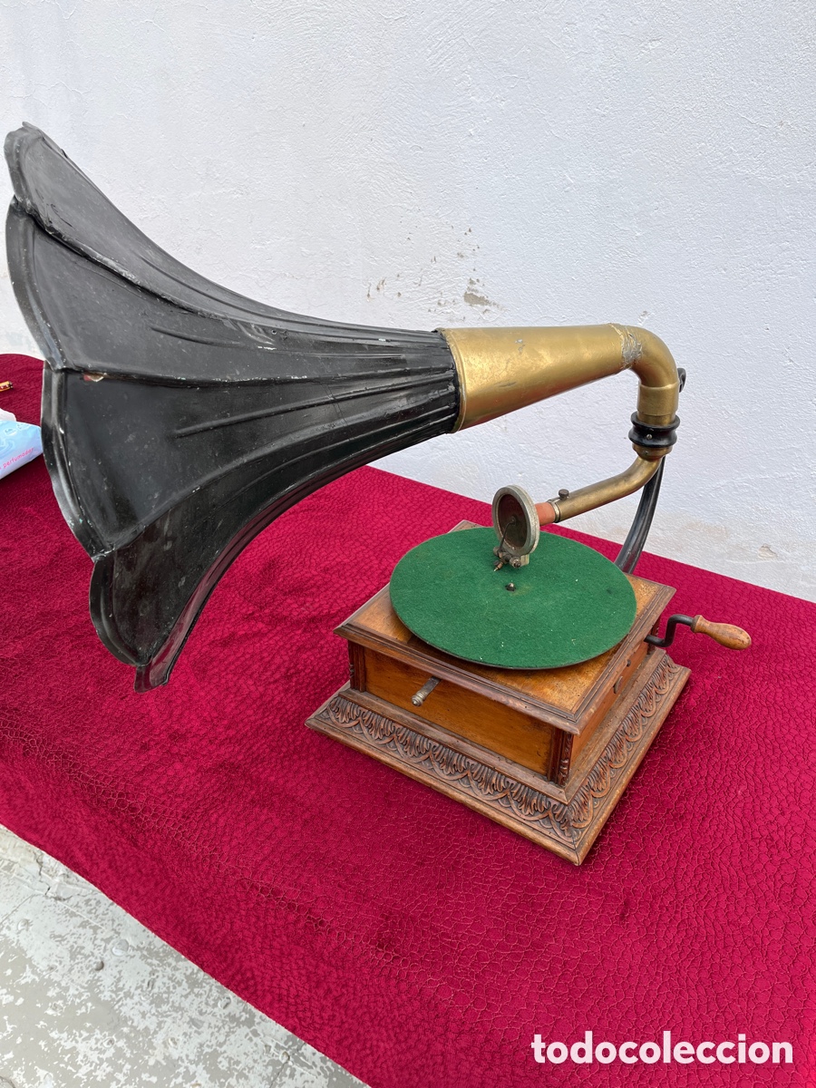 Gram&oacute;fonos y gramolas: Gram&oacute;fono antiguo Pathe - Foto 1
