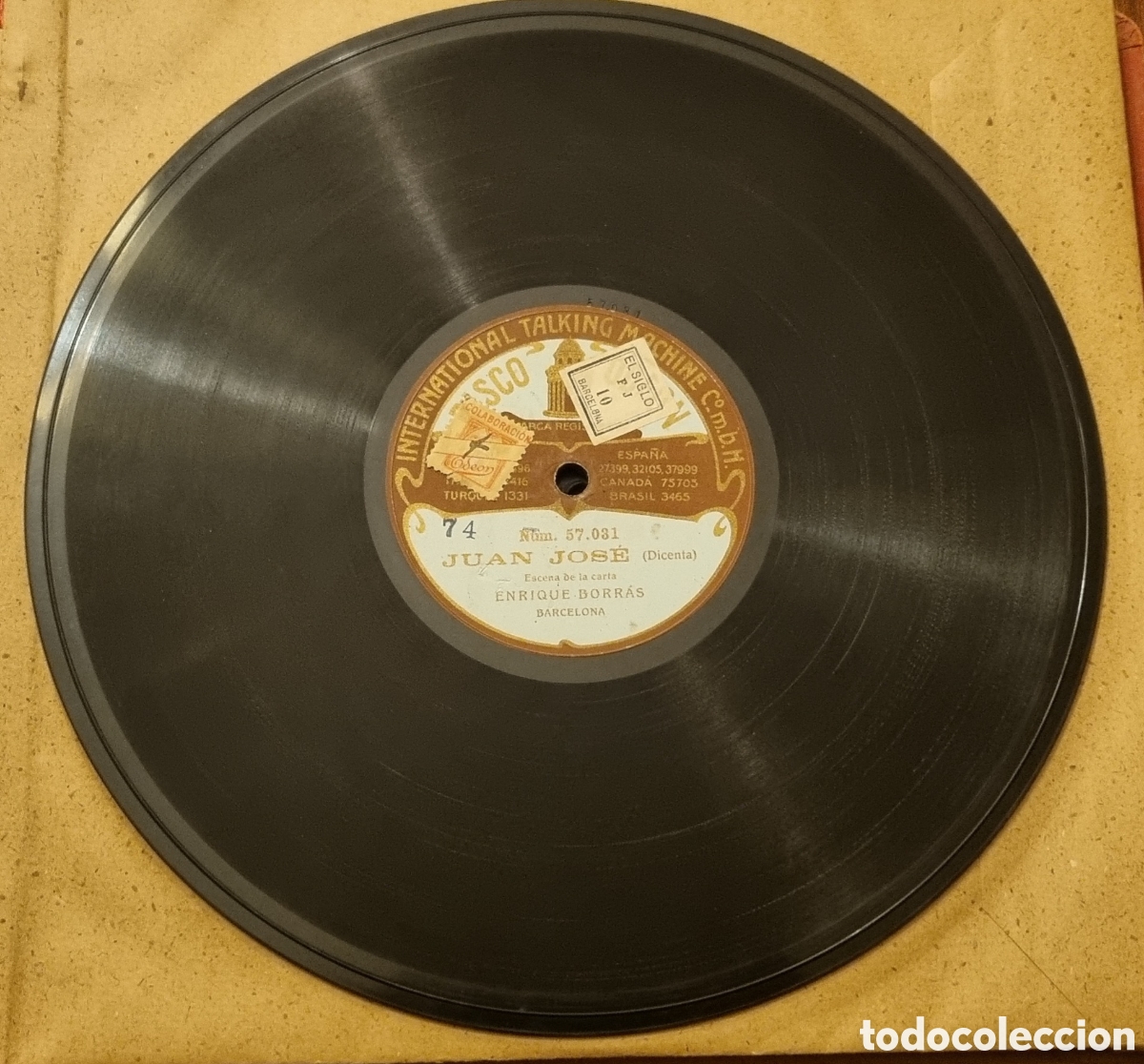 Gram&oacute;fonos y gramolas: Discos gramola, gram&oacute;fono, en perfeto estado - Foto 12