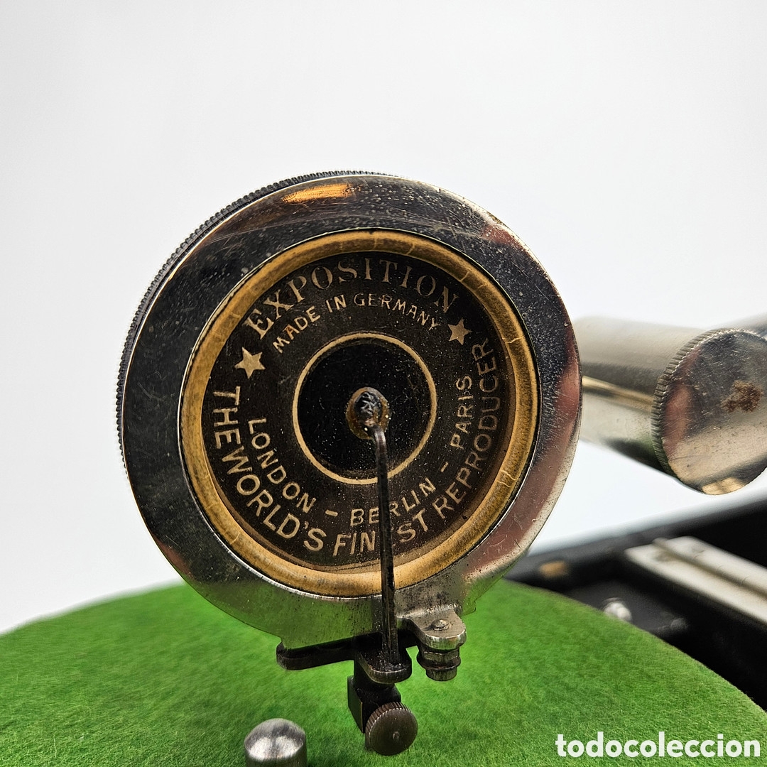 Gram&oacute;fonos y gramolas: MINI GRAMOFONO DE VIAJE. FUNCIONANDO, EE.UU - Foto 7