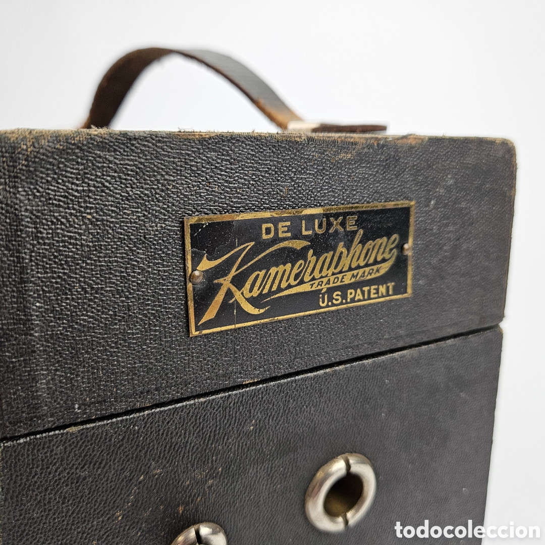 Gram&oacute;fonos y gramolas: MINI GRAMOFONO DE VIAJE. FUNCIONANDO, EE.UU - Foto 8