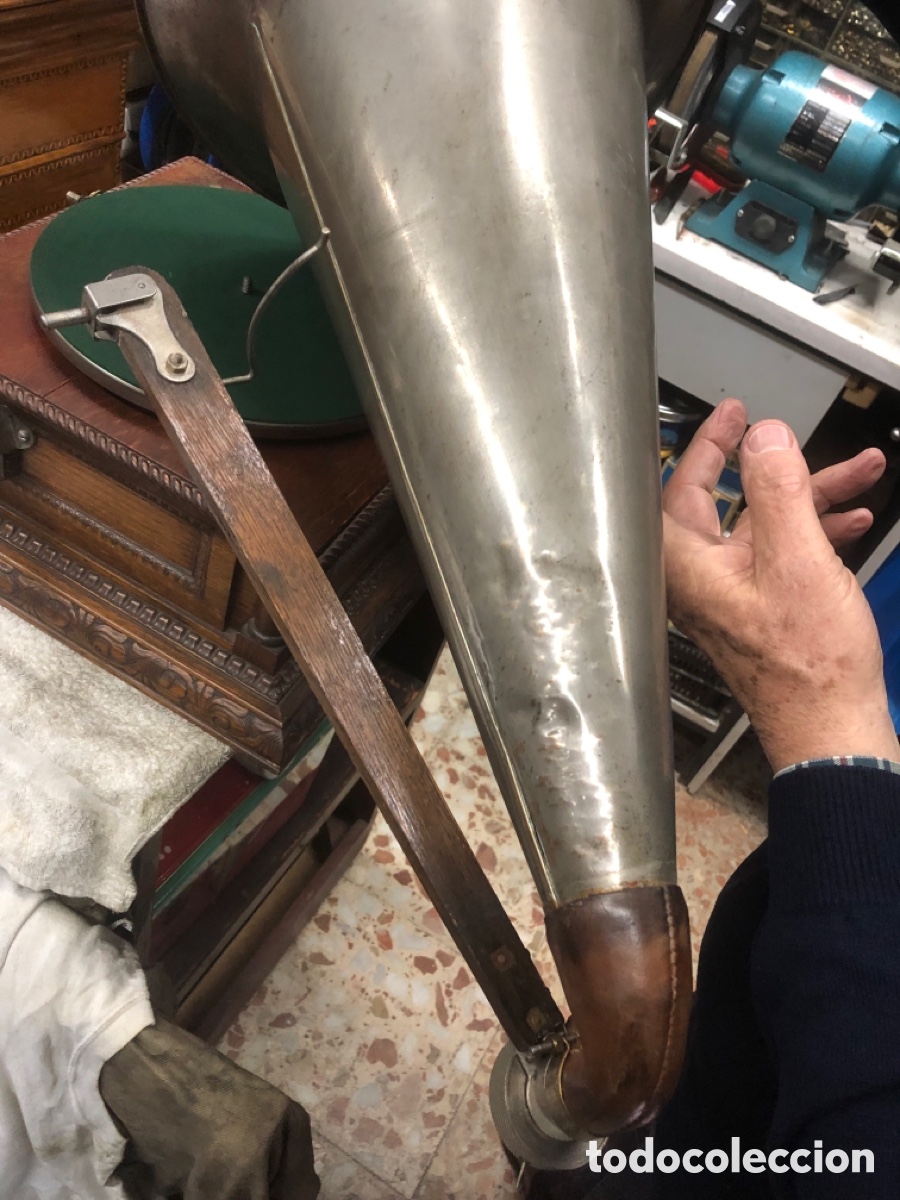 Gram&oacute;fonos y gramolas: Gram&oacute;fono de la compa&ntilde;&iacute;a francesa del gramophone - Foto 3