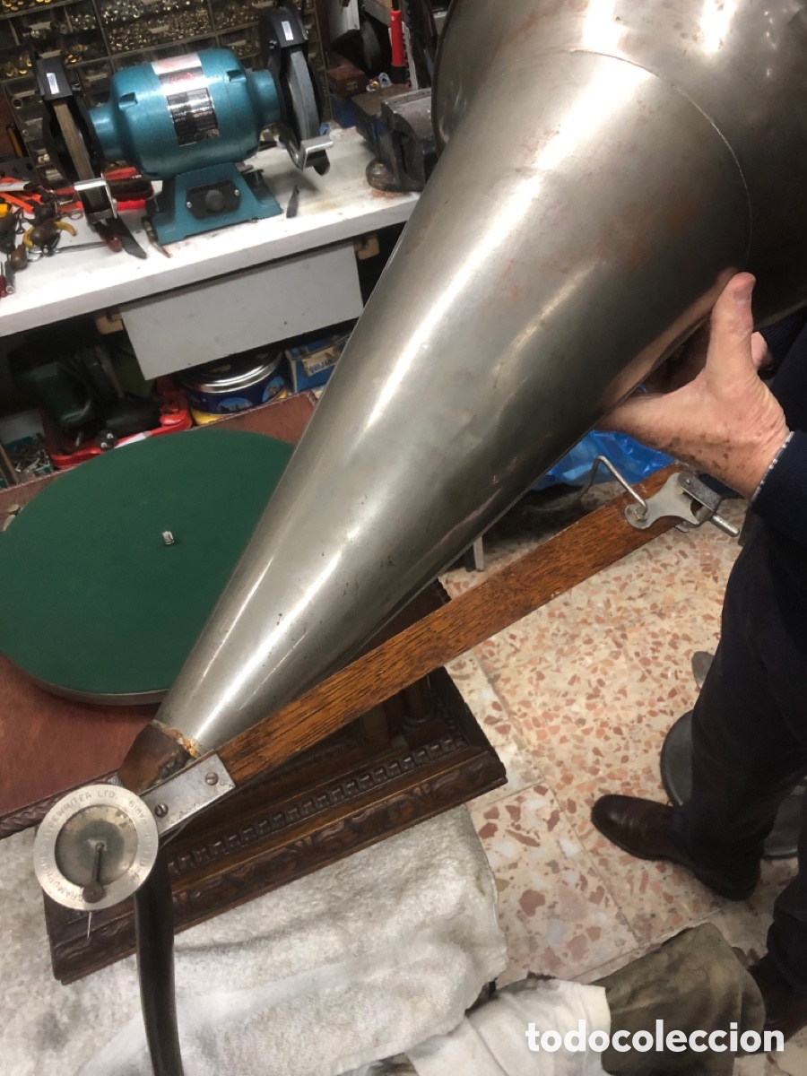 Gram&oacute;fonos y gramolas: Gram&oacute;fono de la compa&ntilde;&iacute;a francesa del gramophone - Foto 4