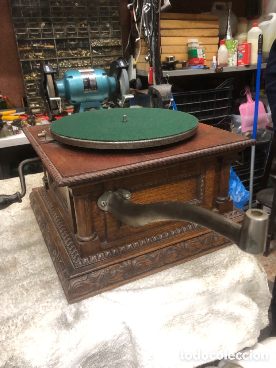 Gram&oacute;fonos y gramolas: Gram&oacute;fono de la compa&ntilde;&iacute;a francesa del gramophone - Foto 6