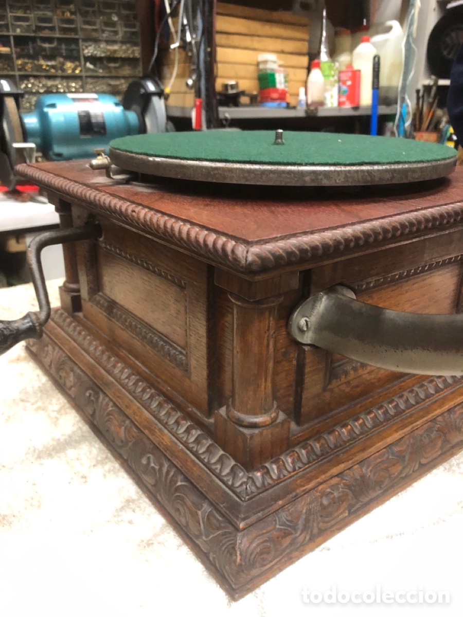 Gram&oacute;fonos y gramolas: Gram&oacute;fono de la compa&ntilde;&iacute;a francesa del gramophone - Foto 7