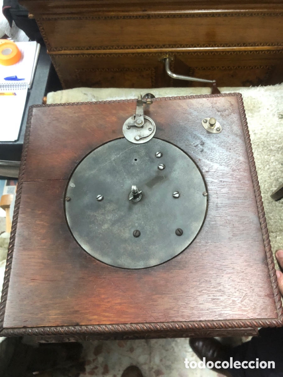 Gram&oacute;fonos y gramolas: Gram&oacute;fono de la compa&ntilde;&iacute;a francesa del gramophone - Foto 8