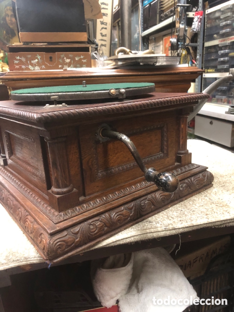 Gram&oacute;fonos y gramolas: Gram&oacute;fono de la compa&ntilde;&iacute;a francesa del gramophone - Foto 19