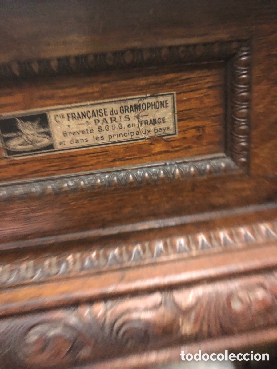 Gram&oacute;fonos y gramolas: Gram&oacute;fono de la compa&ntilde;&iacute;a francesa del gramophone - Foto 24