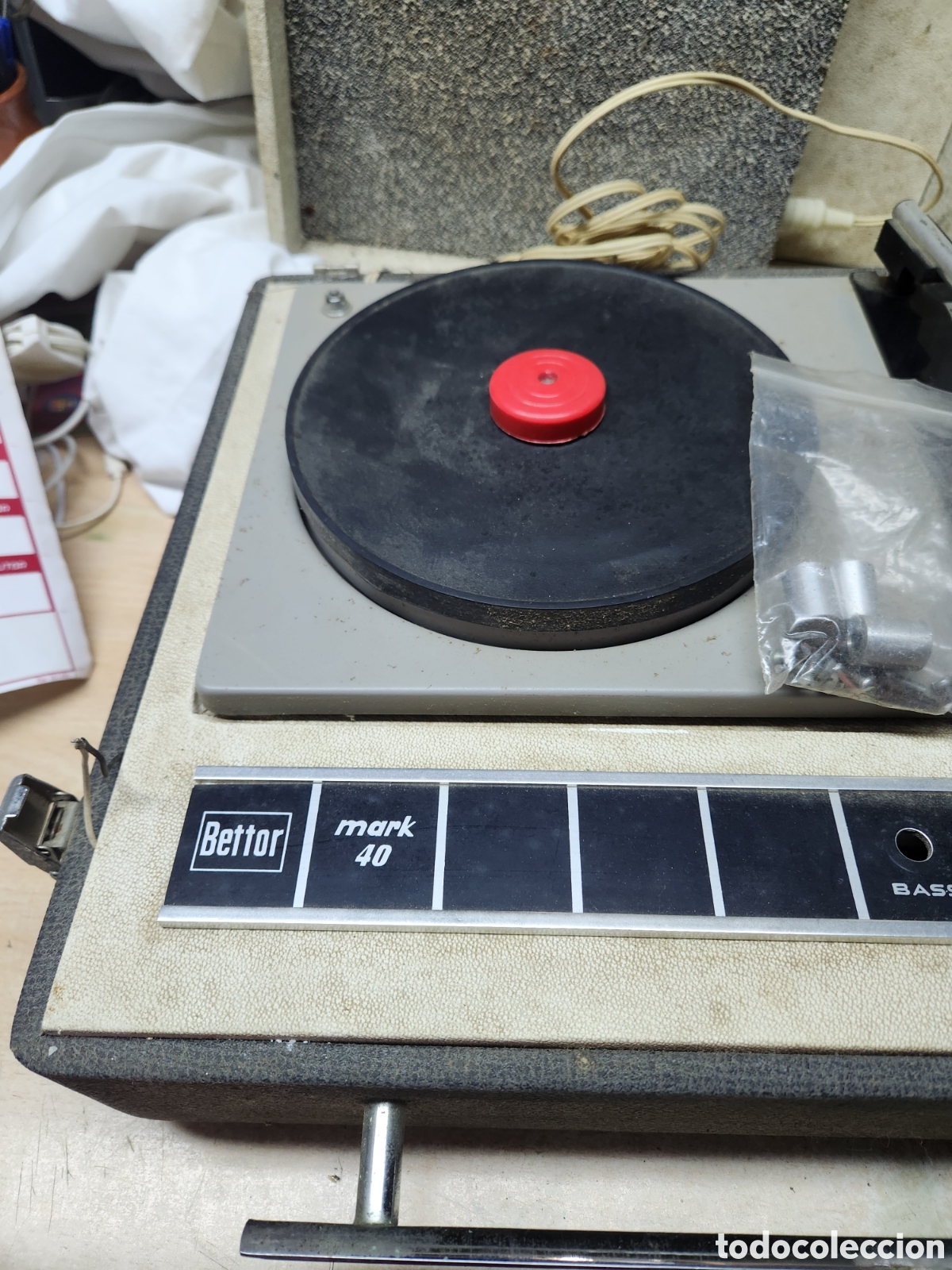 Gram&oacute;fonos y gramolas: TOCADISCOS BETTOR MARK 40 PARA REPARAR. - Foto 4