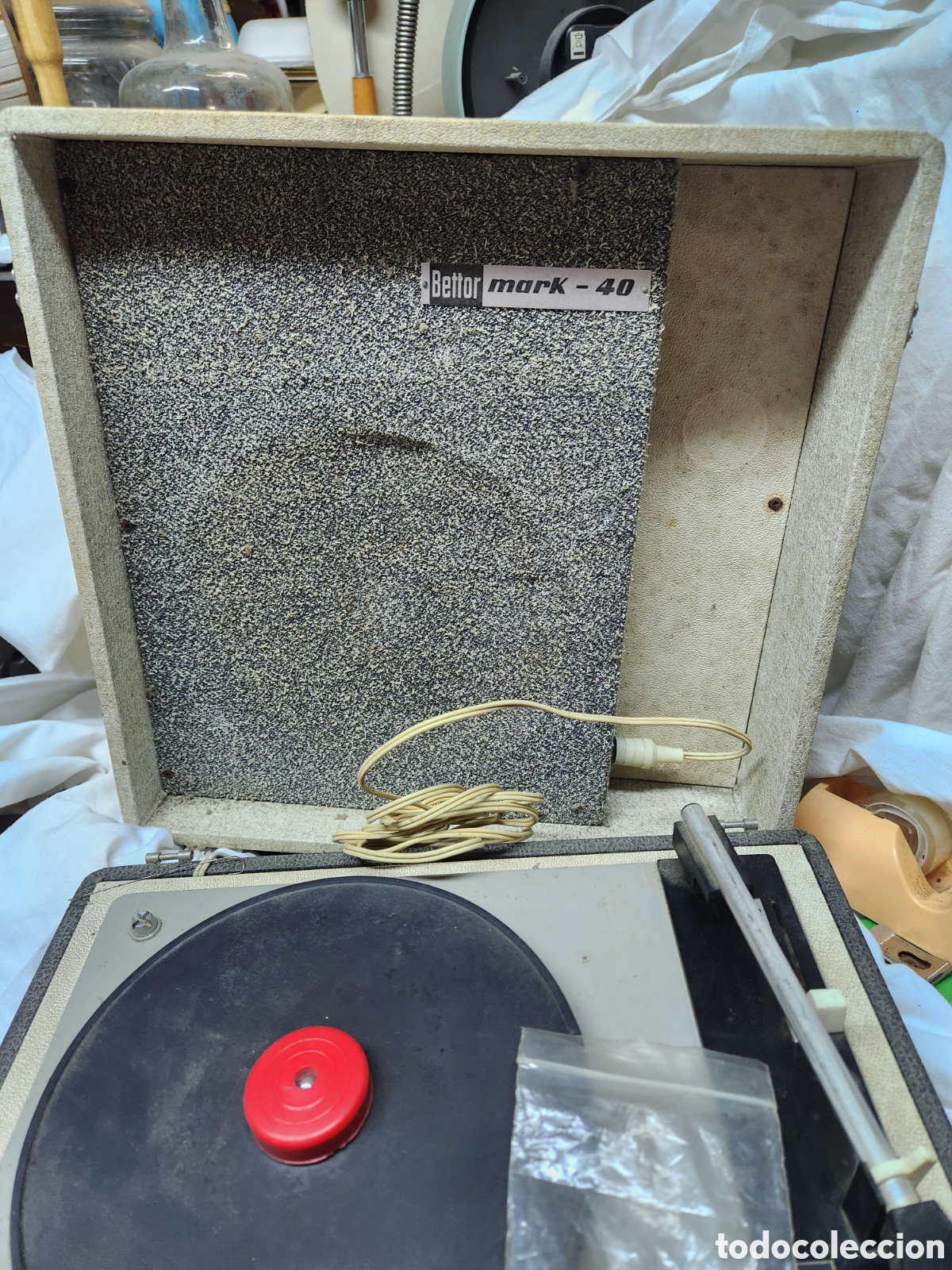 Gram&oacute;fonos y gramolas: TOCADISCOS BETTOR MARK 40 PARA REPARAR. - Foto 5