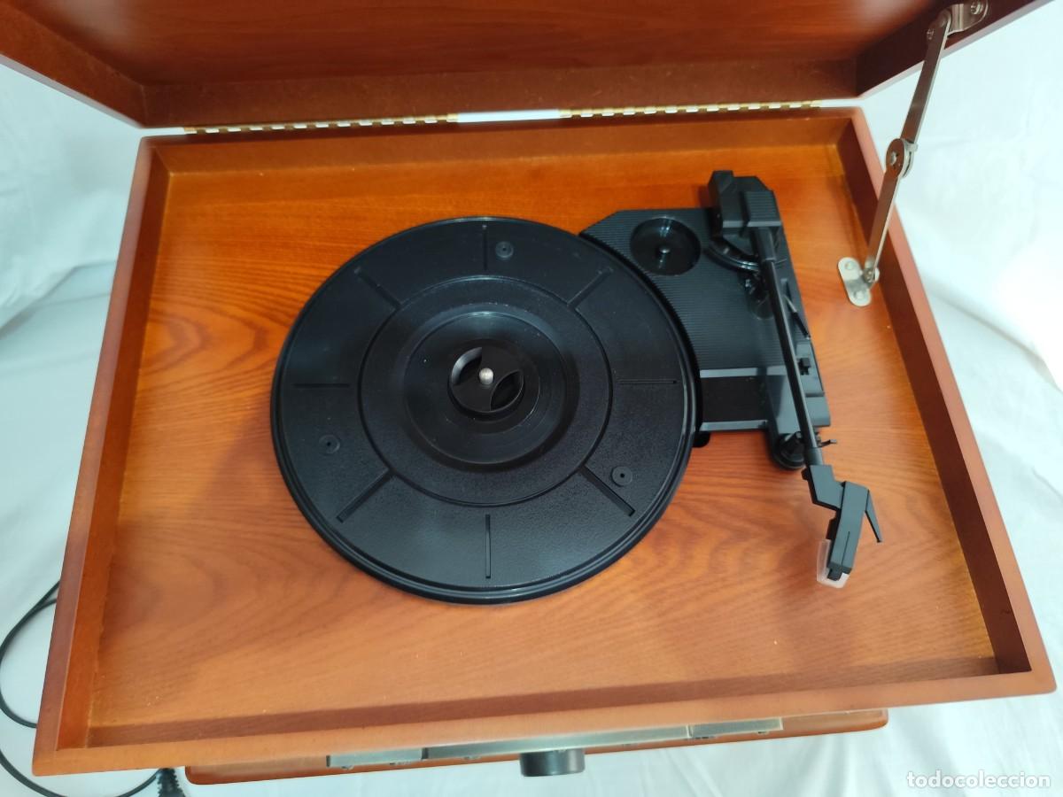 Gram&oacute;fonos y gramolas: Tocadiscos Lauson estilo retro con CD, radio y USB - Foto 2