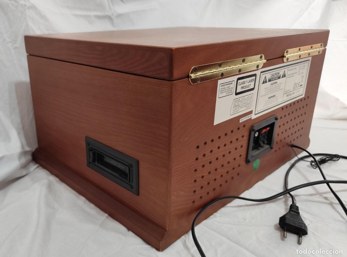 Gram&oacute;fonos y gramolas: Tocadiscos Lauson estilo retro con CD, radio y USB - Foto 3