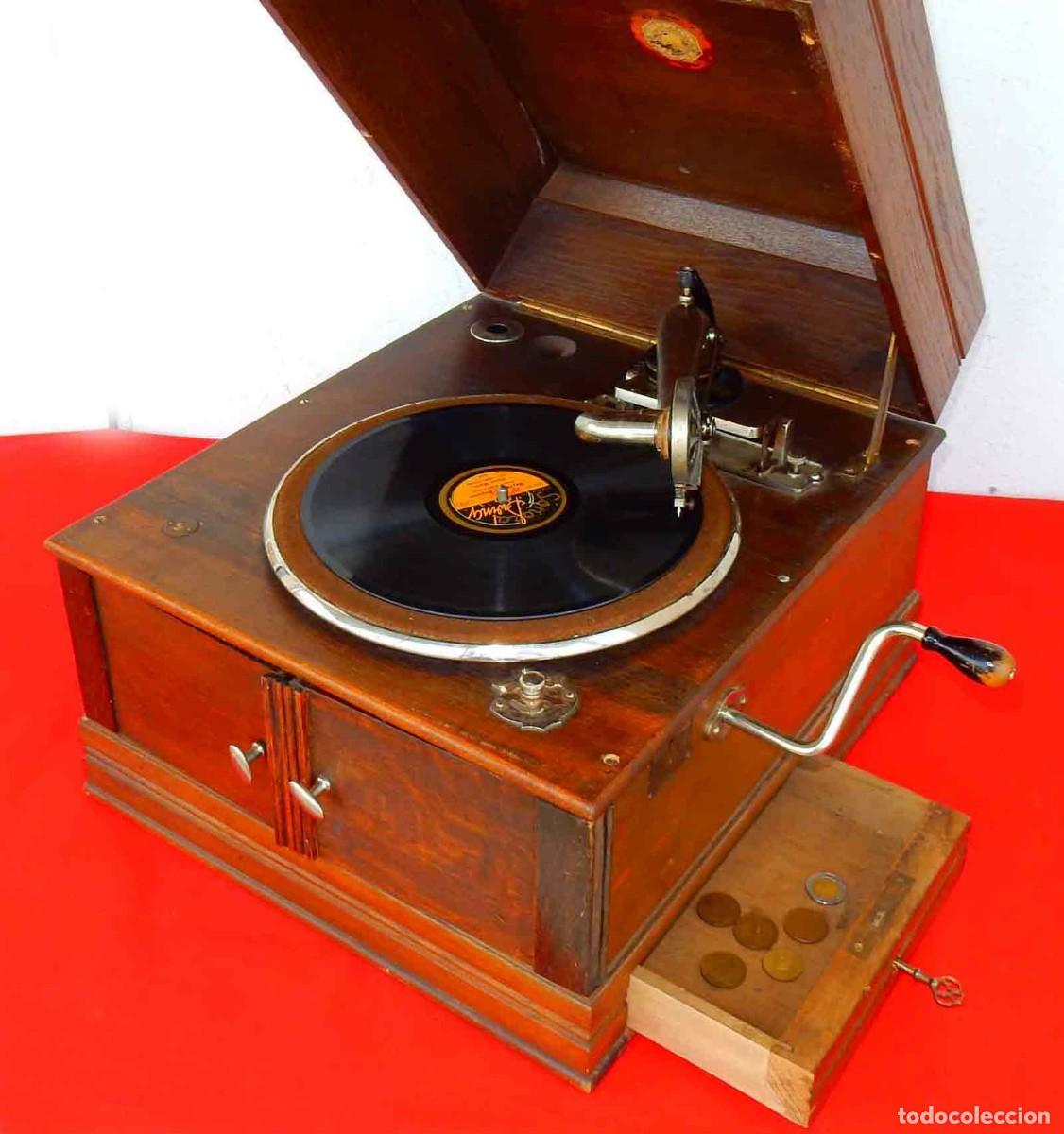 Gram&oacute;fonos y gramolas: Gramola POLYPHOM MUSIK - de monedas - funciona - Foto 2