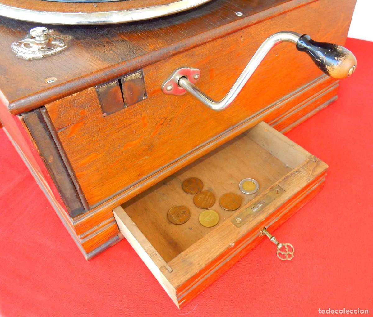 Gram&oacute;fonos y gramolas: Gramola POLYPHOM MUSIK - de monedas - funciona - Foto 7