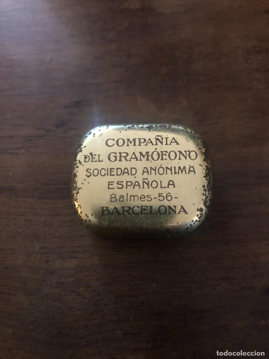 Gram&oacute;fonos y gramolas: LATA CON ACUJAS LA VOZ DE SU AMO - Foto 5