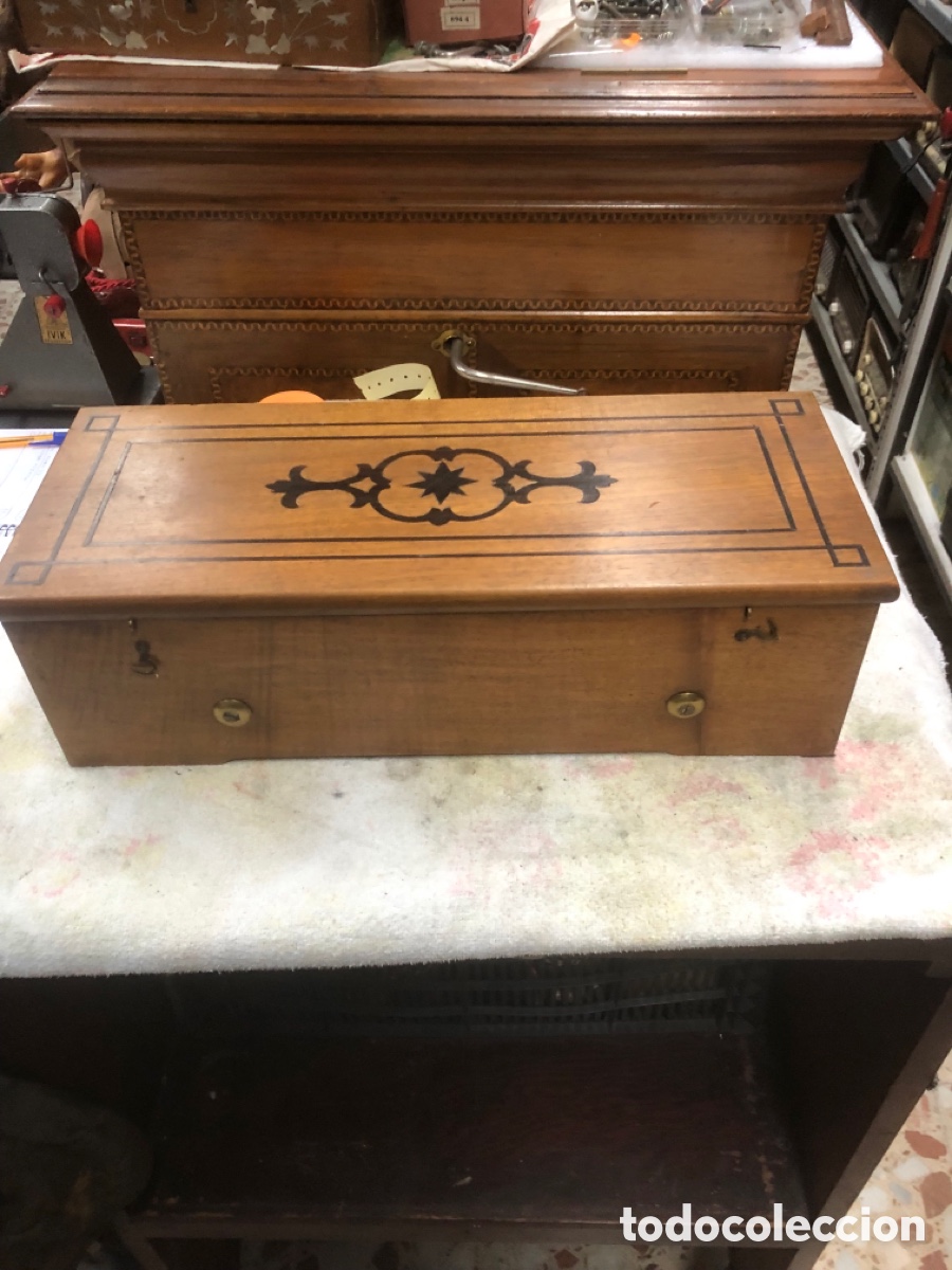 Gram&oacute;fonos y gramolas: Caja de m&uacute;sica funcionando - Foto 3