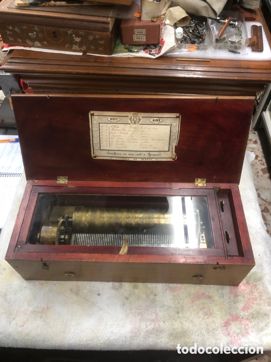 Gram&oacute;fonos y gramolas: Caja de m&uacute;sica funcionando - Foto 7