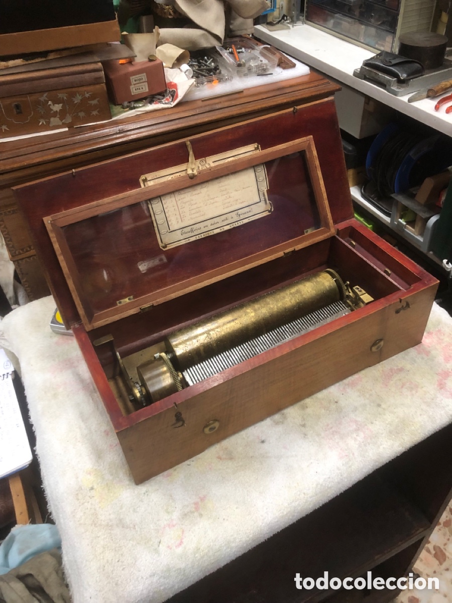 Gram&oacute;fonos y gramolas: Caja de m&uacute;sica funcionando - Foto 20