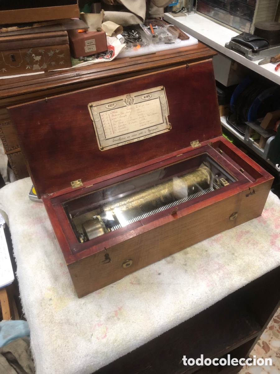 Gram&oacute;fonos y gramolas: Caja de m&uacute;sica funcionando - Foto 21