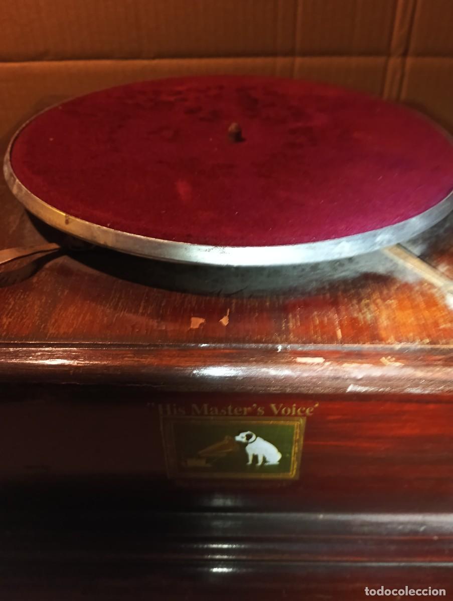 Gram&oacute;fonos y gramolas: GRAMOFONO-HIS MASTERS VOICE-COMPLETO. - Foto 6