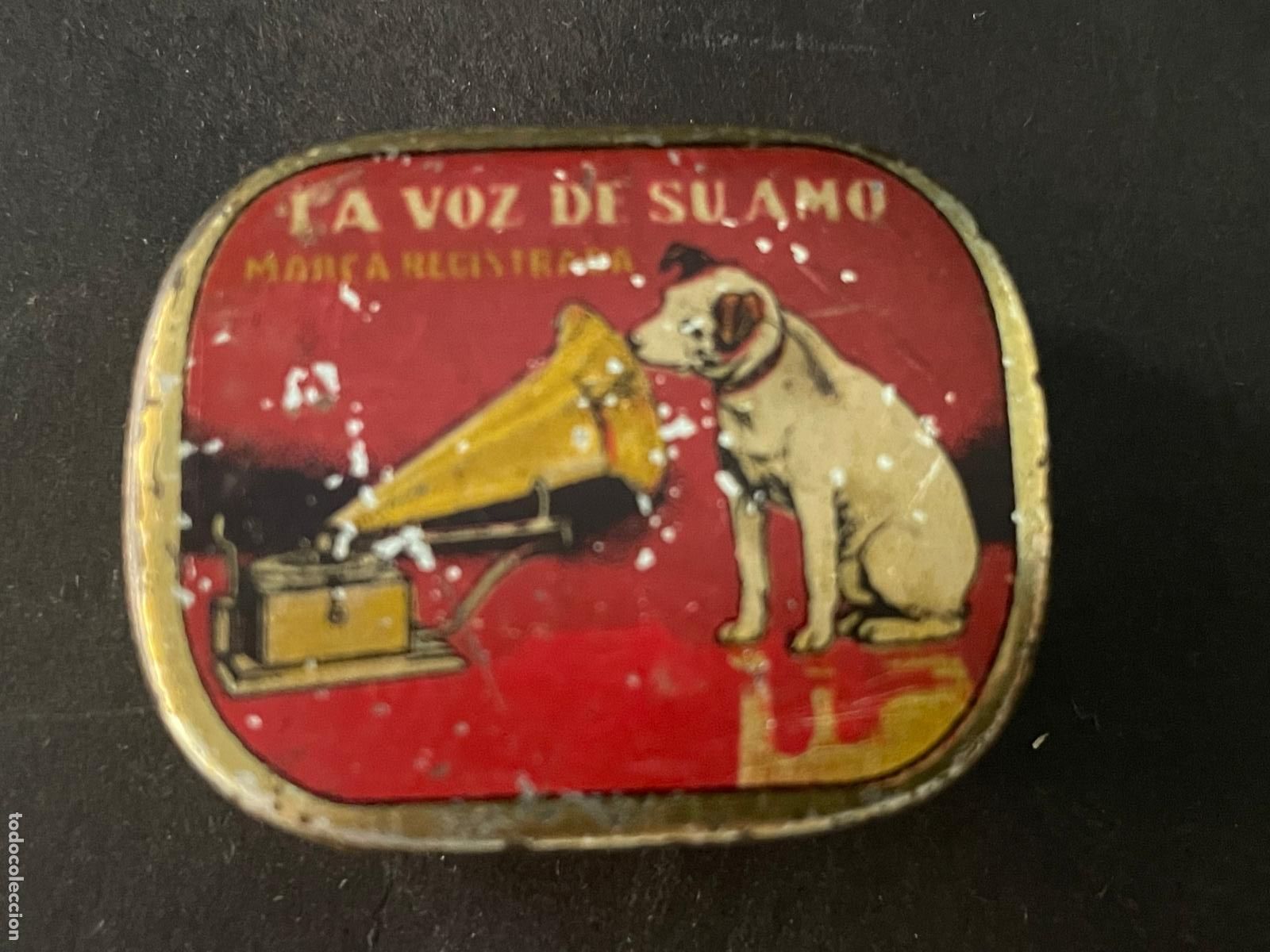 Gram&oacute;fonos y gramolas: LA VOZ DE SU AMO - CAJ AGUJAS GRAM&Oacute;FONO - ODEON BARCELONA