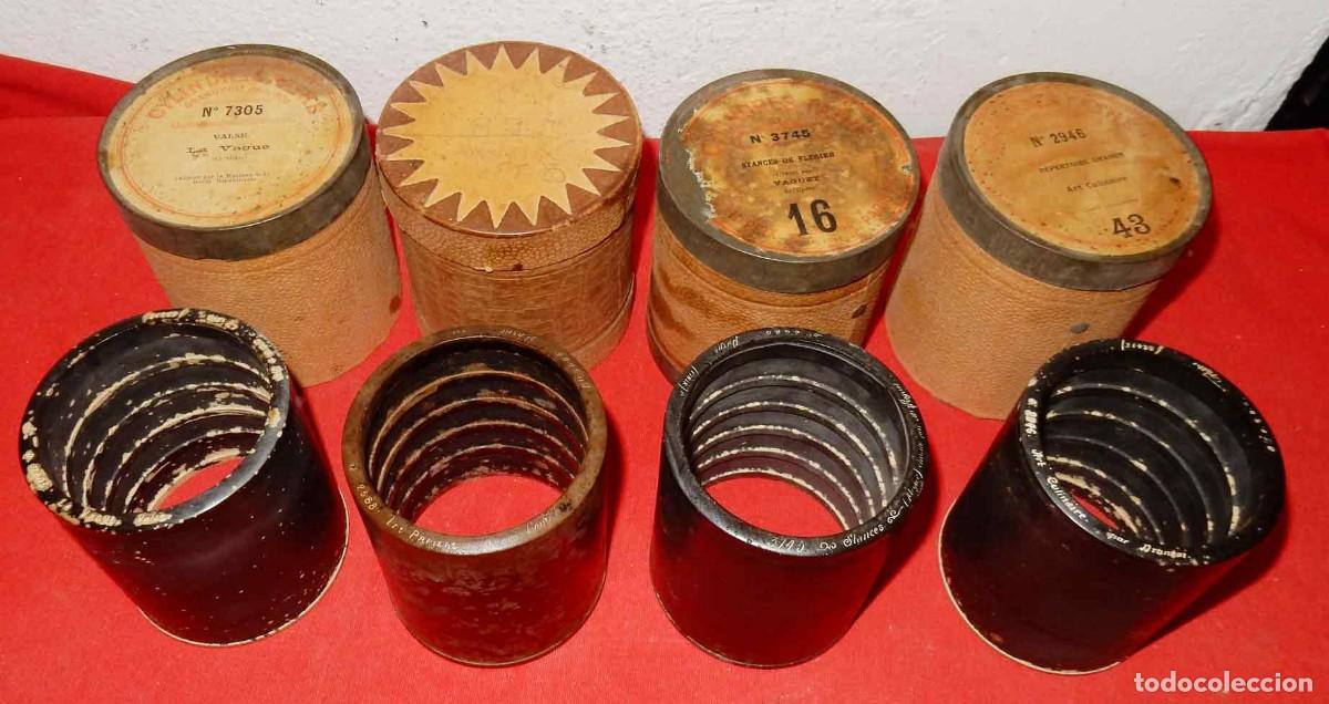 Gram&oacute;fonos y gramolas: 4 cilindros de cera PATHE para fonografo -