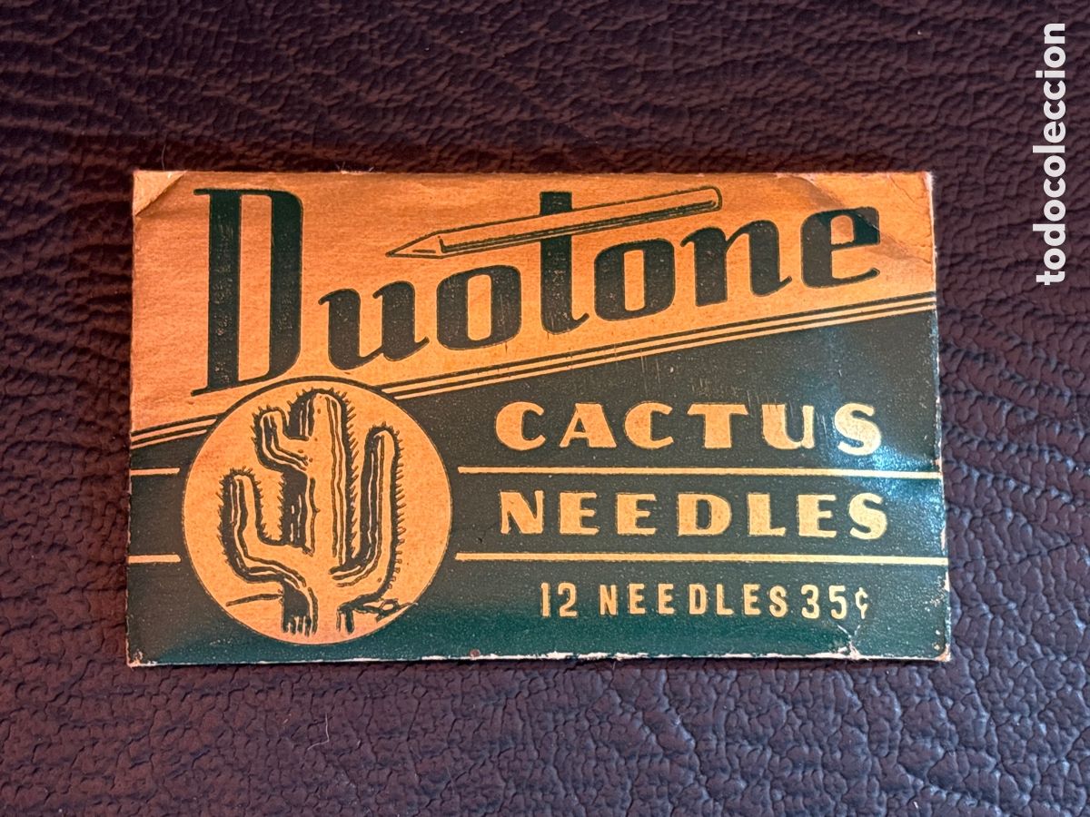 Gram&oacute;fonos y gramolas: Sobre de agujas de gram&oacute;fono Cactus Duotone needles