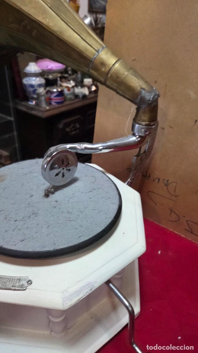 Gram&oacute;fonos y gramolas: gramola replica funcionando - Foto 8