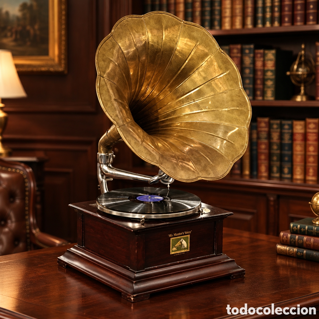 Gramophones: GRAMOFONO O GRAMOLA . LA VOZ DE SU AMO . FUNCIONA