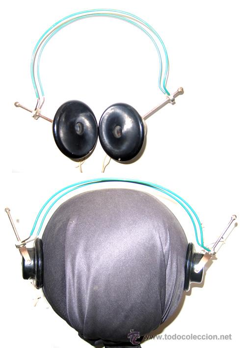 Radios antiguas: ANTIGUOS AURICULARES DE BAQUELITA - Foto 1