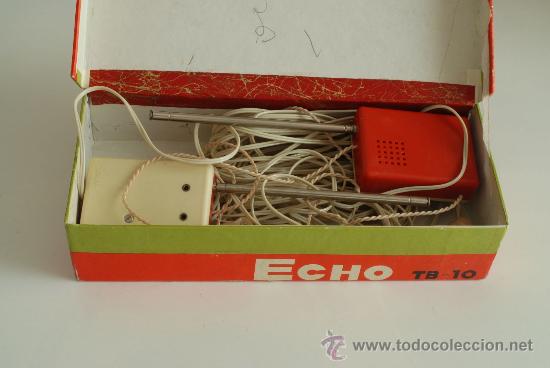 Radios antiguas: Walkie talkies con cable Miniman. Echo TB-10. - Foto 2