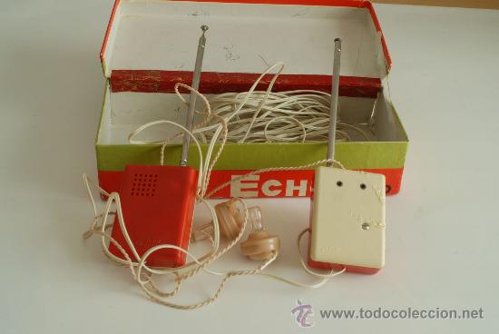 Radios antiguas: Walkie talkies con cable Miniman. Echo TB-10. - Foto 3