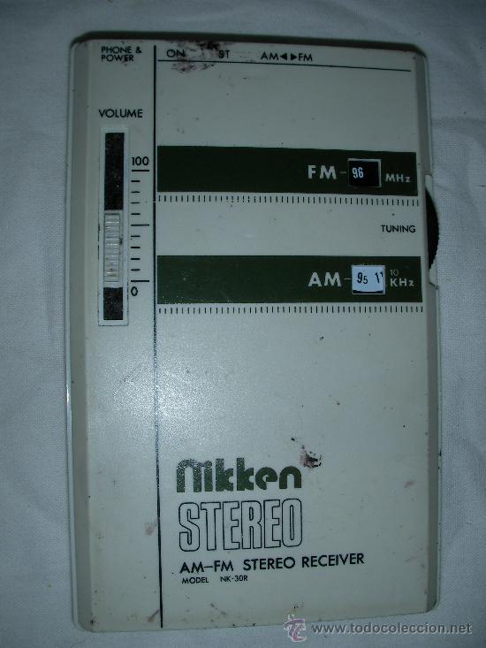 Radios antiguas: MINI TRANSISTOR NIKKEN STEREO AM FM STEREO RECEIVER - Foto 1